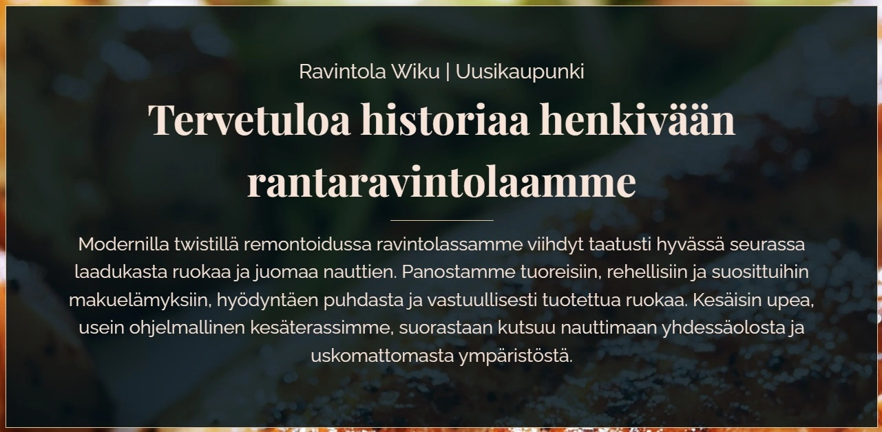 Ravintola Wiku Verkkokauppa